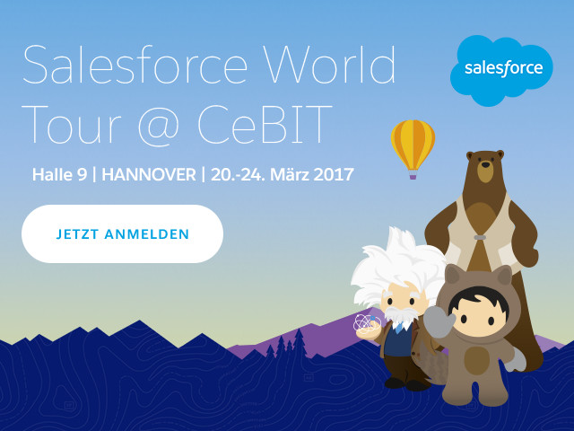 Salesforce World Tour @ CeBIT reloaded: Mehr Innovation, mehr Spaß Salesforce World Tour @ CeBIT reloaded: Mehr Innovation, mehr Spaß
