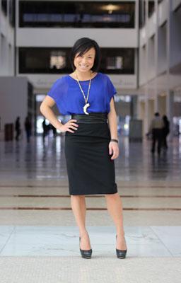 black pencil skirt interview outfit