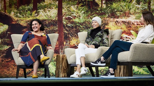 Chefs Samin Nosrat and Dominique Crenn