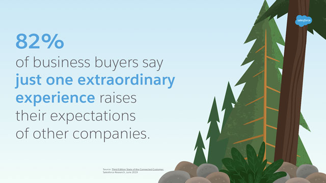business buyers say one extraordinary experience raises their expectations