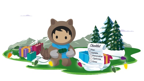 Illustration of Astro in holiday readiness attire