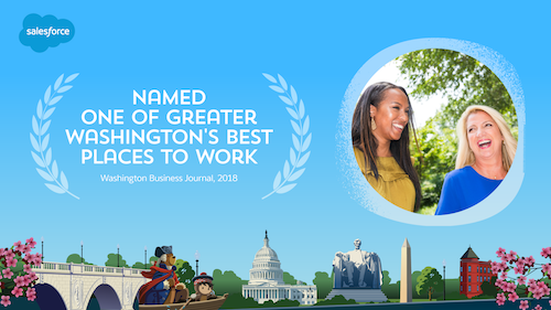 Salesforce Recognized as One of the Best Places to Work in Greater Washington