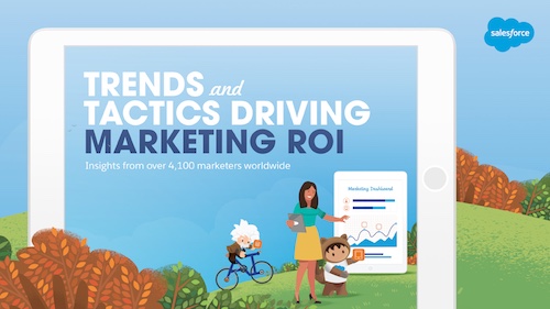 Illustration with Salesforce characters