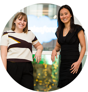 Christina and Marilyn representing Women's Network