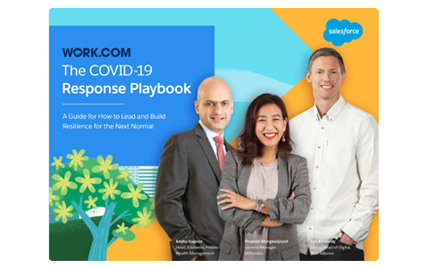 Image that says The COVID-19 Response Playbook