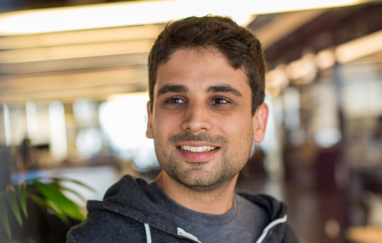 closeup of Roni in the salesforce israel office