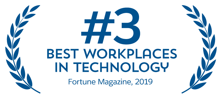 number 3 best workplaces in technology, Fortune Magazine 2019