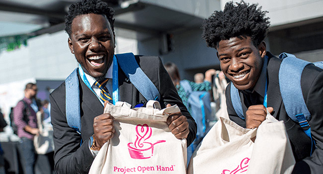 Giving back with Project Open Hand