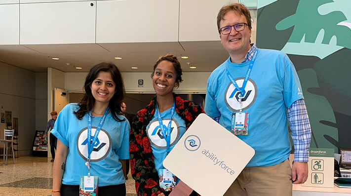 Happy Abilityforce volunteers at Dreamforce