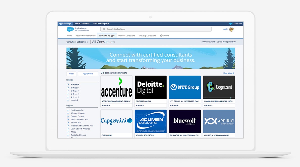 business app building by appexchange