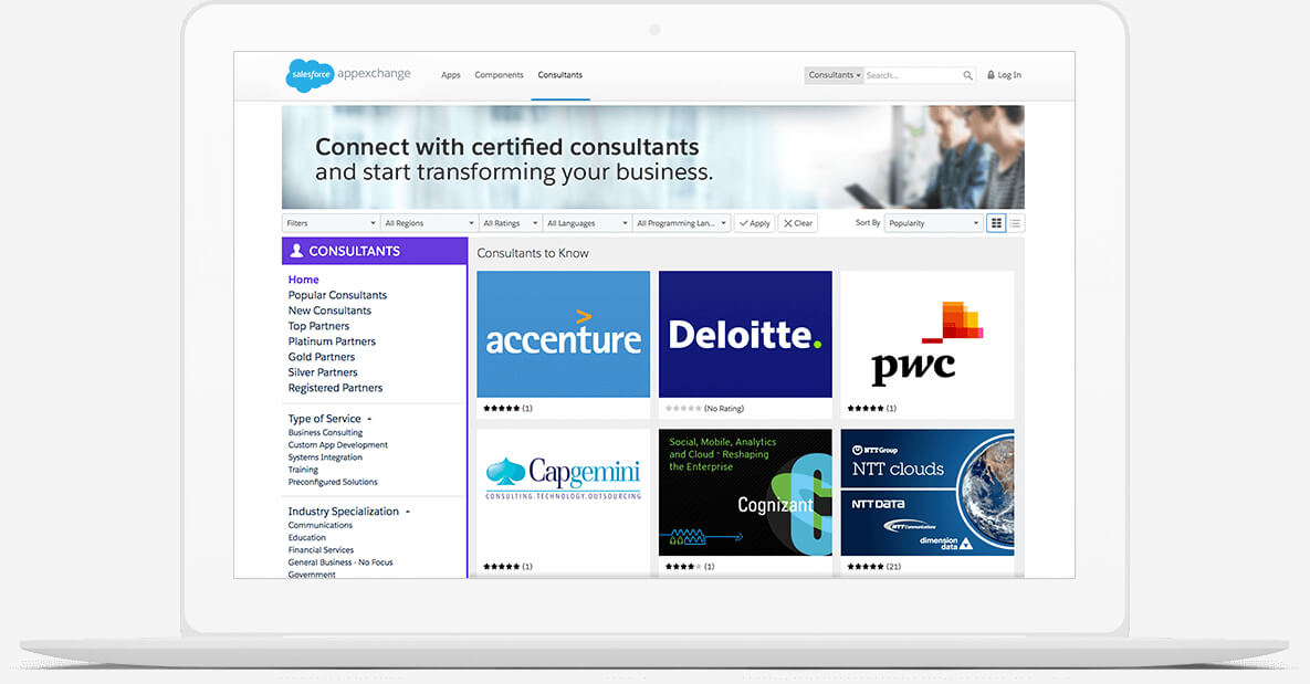 business app building by appexchange