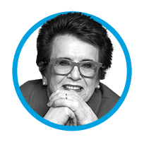 Headshot of Billie Jean King