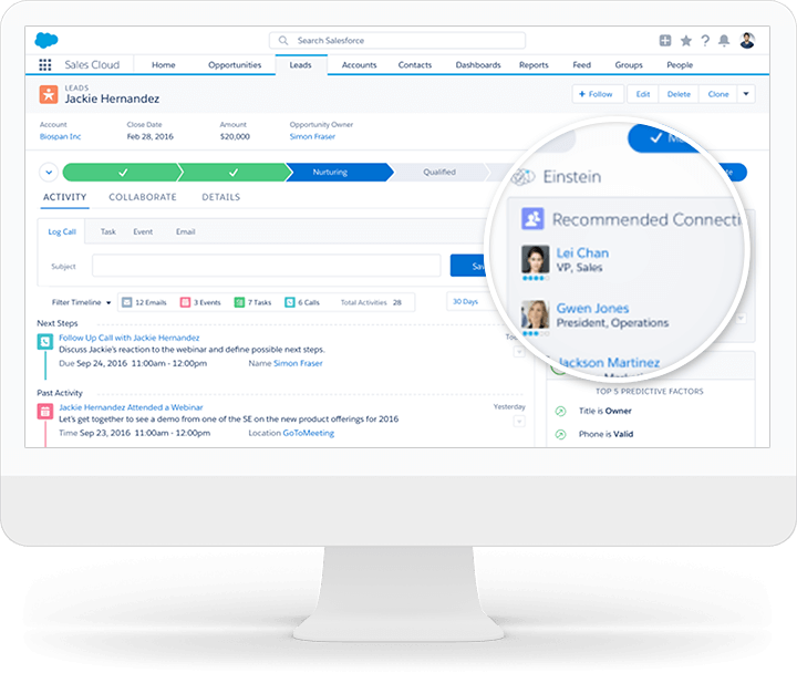 Salesforce Einstein 联系