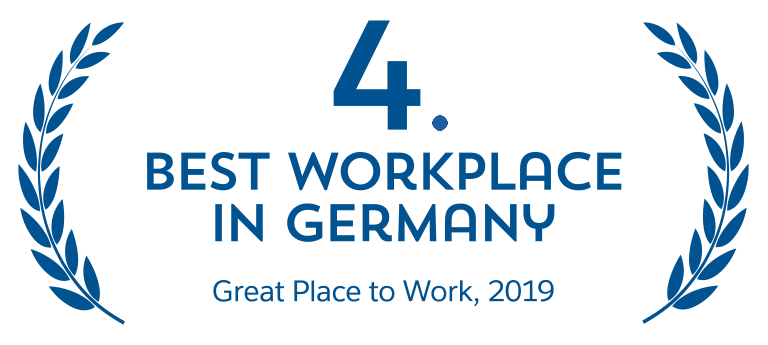 4. Best Workplace in Germany, Great Place To Work 2018