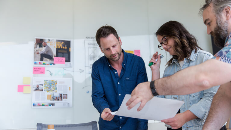the marketing and communications team