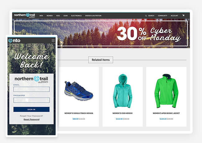 Product screen featuring Headless Content
