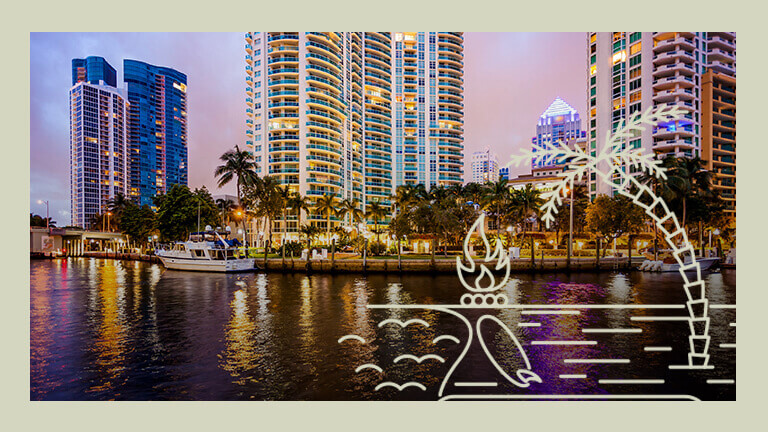 Ft lauderdale skyline
