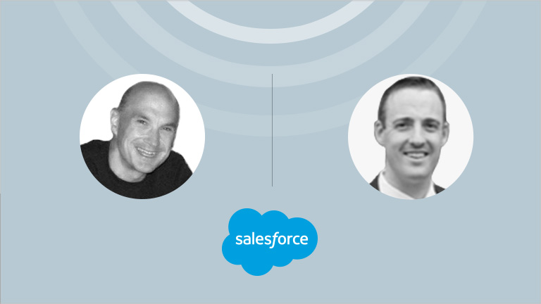 Speaker headshots: Chris Lawrence, Director Product Management, Salesforce Commerce Cloud and Eric Lessard, Product Marketing Manager, Salesforce Commerce Cloud