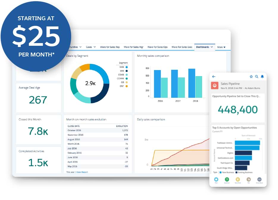 Image that says starting at $25 per month*