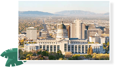 Aerial photo of Salt Lake City