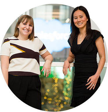 Christina and Marilyn representing Women's Network
