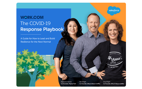 Image that says The COVID-19 Response Playbook