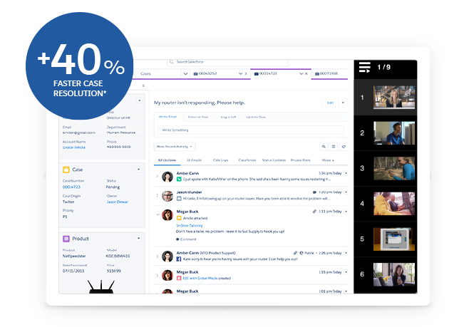 40% faster case resolution