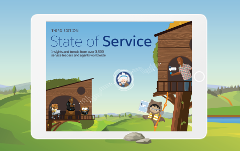 State of Service report shown in an ipad