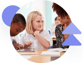 children and teach interacting