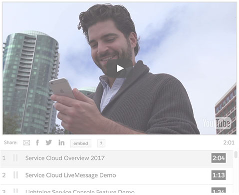 Watch a Service Cloud demo