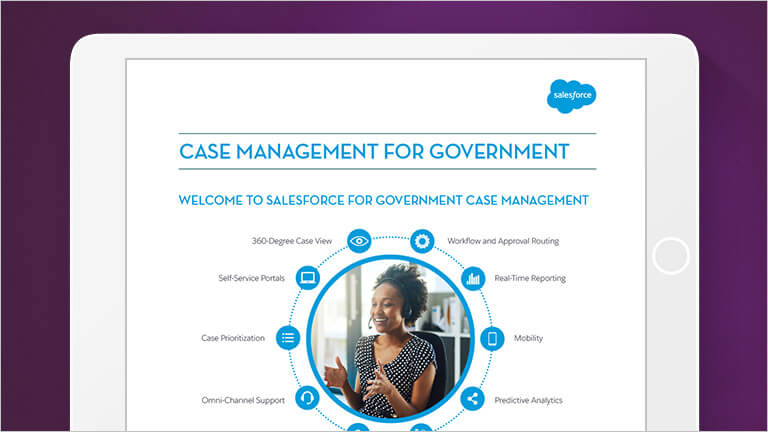 Image showing the cover of the Case Management for Government datasheet