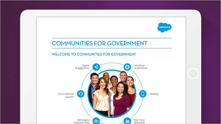 Image showing the cover of the Communities for Government datasheet