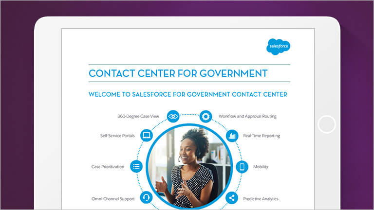Image showing the cover of the Contact Center for Government datasheet
