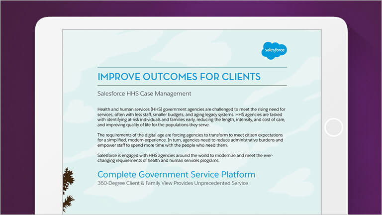 Image showing the cover of the Improve Outcomes for Clients datasheet