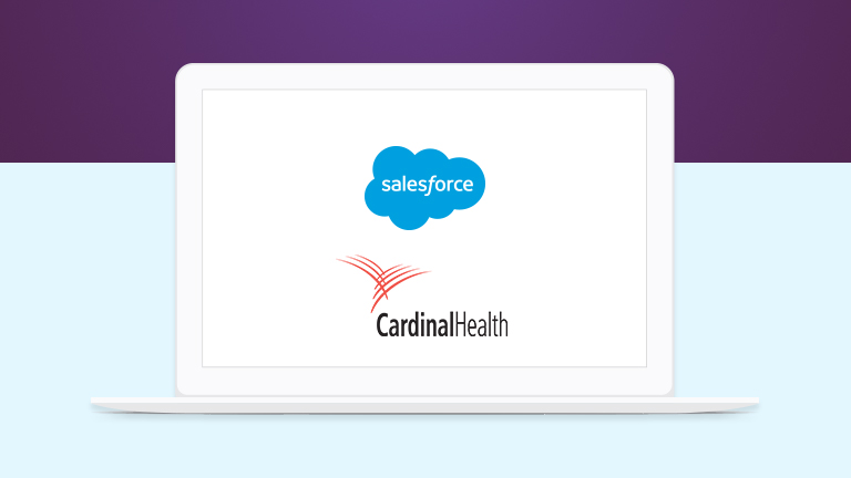 Salesforce logo and Cardinal Health logo