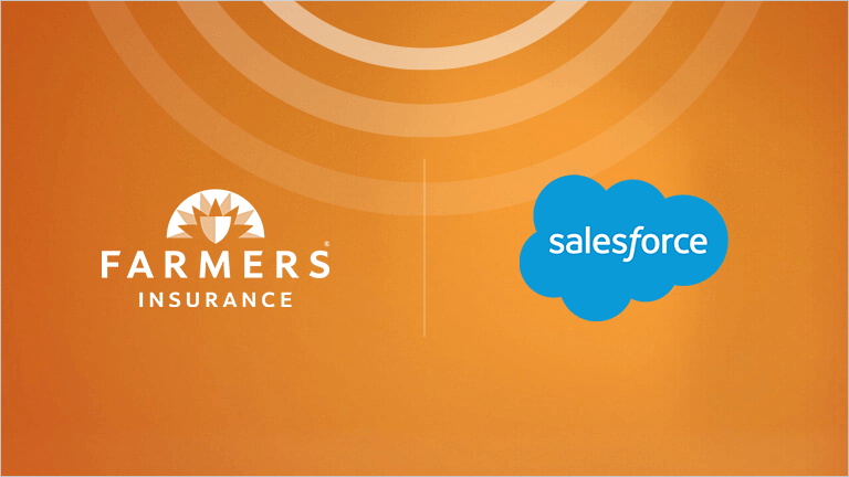 Farmers Insurance and Salesforce logo
