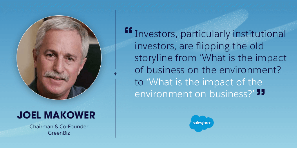 Joel Makower on investor shifts.