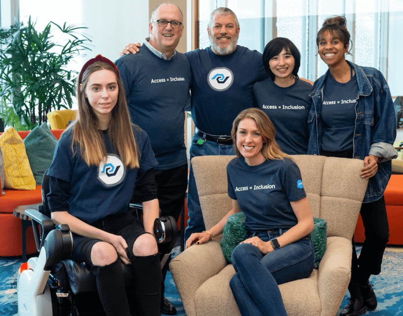 Members of Abilityforce pose together at Salesforce's Global Leadership Summit