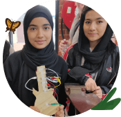 two students from the stem program