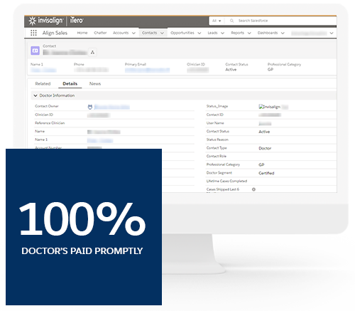 Align Technologies app: 100% of doctors paid promptly