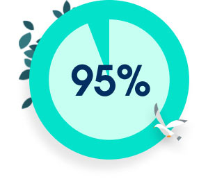 95%