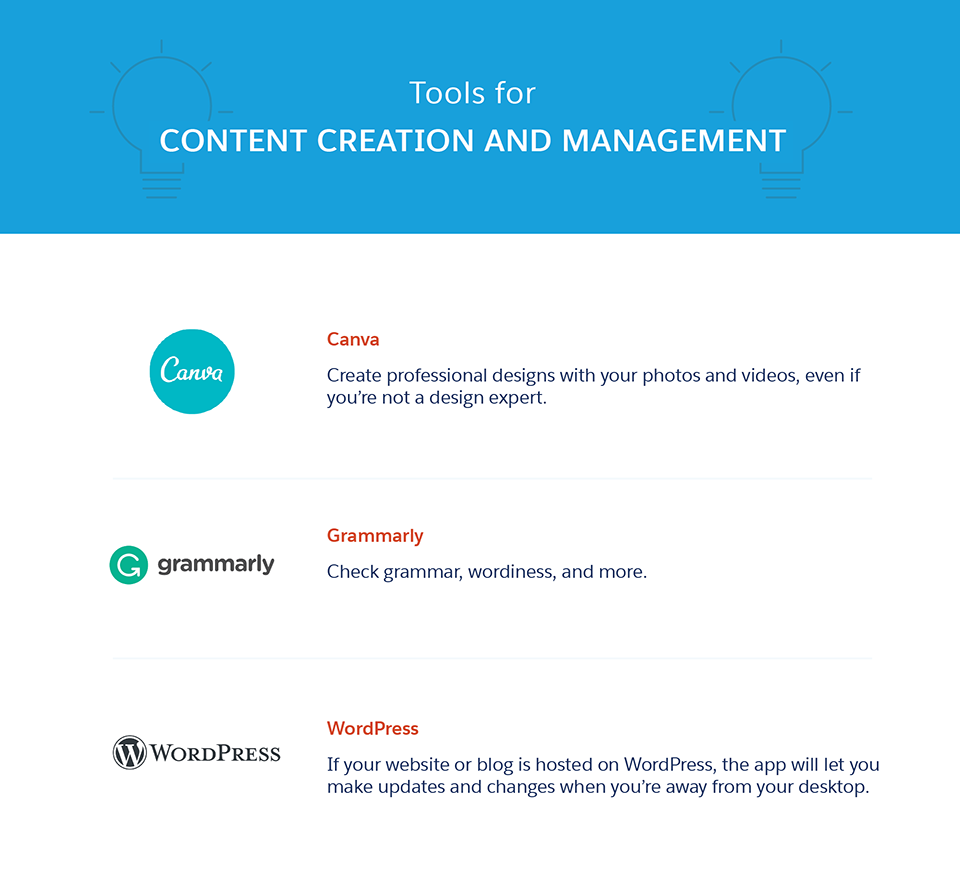 Tools for Content Creation and Management