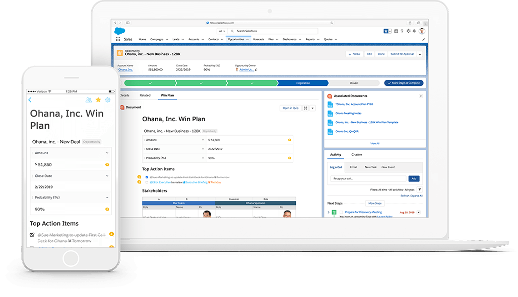 Screen in Salesforce showing Salesforce Anywhere document