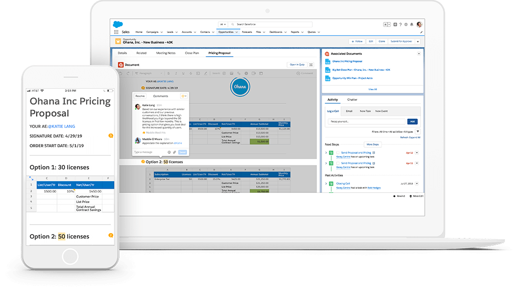 Screen in Salesforce showing Salesforce Anywhere document