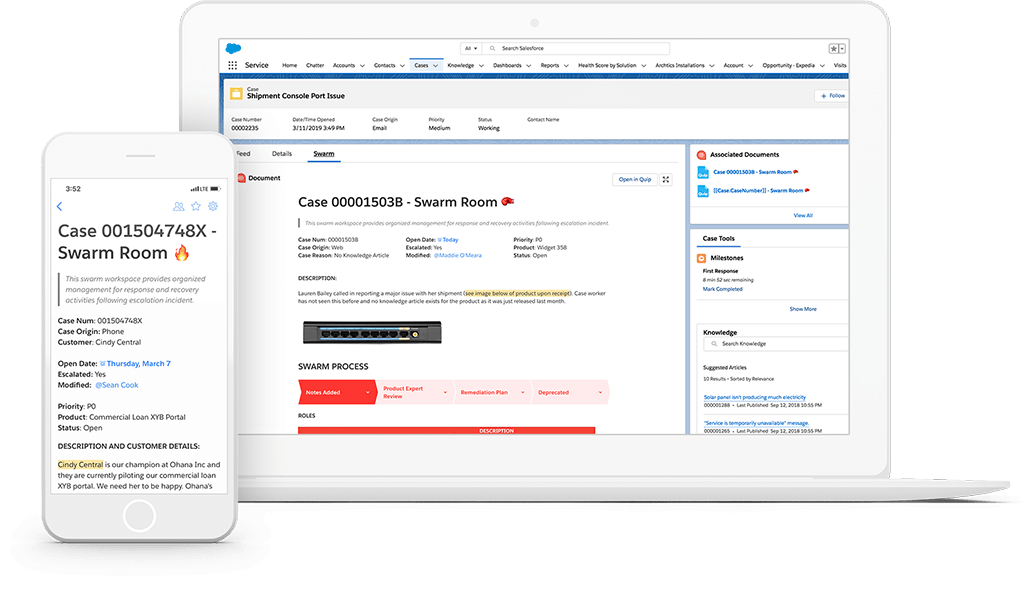 Screen in Salesforce showing Salesforce Anywhere document