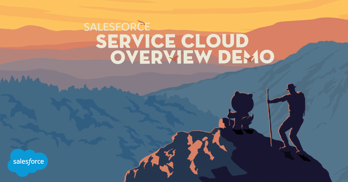 image that says "service cloud overview demo"