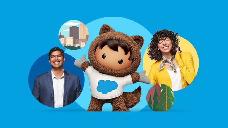 Salesforce Astro with a sign that says Be Proactive