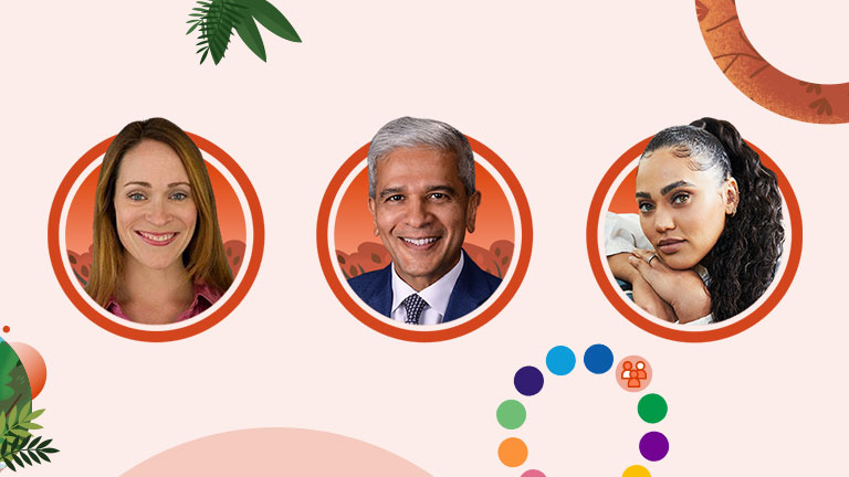 Images of the speakers on the How Cognizant Is Reshaping the Future of Work with Salesforce episode