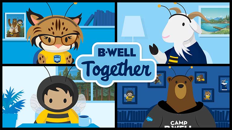 Image that says "B-Well Together"