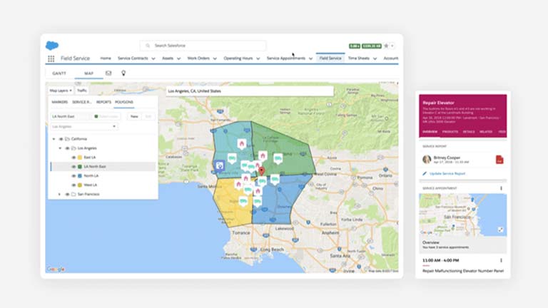 Visit the field service management page